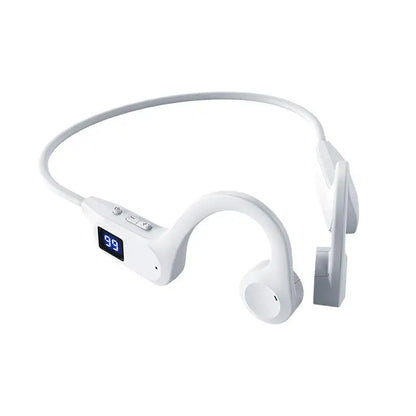 Bezprzewodowe słuchawki douszne, przewodnictwo kostne, sportowe, do pływania, kompatybilne z Bluetooth, bez użycia rąk, z mikrofonem do biegania, słuchawki douszne X7