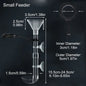Acrylic Aquarium Fish Feeder Transparent Tube Telescopic Multifunctional  Fish Tank Food Dispenser with Feeding Ring