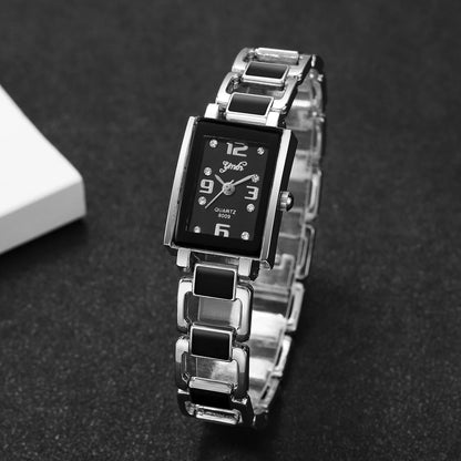 Fashion Rectangle Women Quartz Watch Ladies Alloy Strap Analog Wristwatches Reloj Mujer Girls Clock Gift(Without Box)