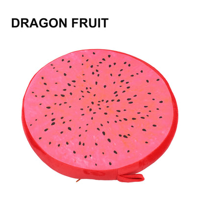 Cartoon Fruits Print Round Bar Chair Cushion Cover Anti-Slip Seat Cushion Slipcover Soft Stool Cushion Covers Slipcover