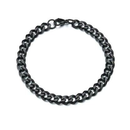 LETAPI Fashion Stainless Steel Curb Cuban Chain Bracelet for Men Women Hip Hop Couple Unisex Wrist Hand Jewelry Gift Party