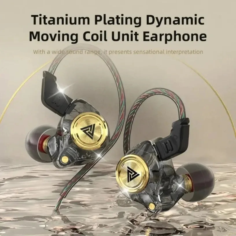 QKZ CK5 FiLe Wired Earphone Professional Gaming And Sports Noise Cancelling Headphones with Microphone HiFi Music Earphone