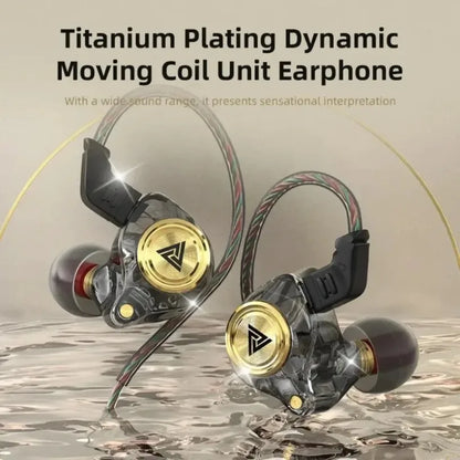 QKZ CK5 FiLe Wired Earphone Professional Gaming And Sports Noise Cancelling Headphones with Microphone HiFi Music Earphone