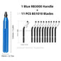Deburring Tool RB3000 with 1 or 11 High Speed Steel Swivel Blades BS1010 BS1018 BK3010 BS3010 360 Degree Rotary Head Burr Remove