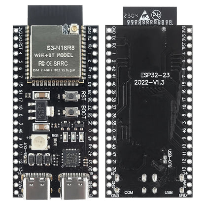 NEW ESP32-S3 Development Board with 2.4G Wifi BT Module for AI IOT DIY ESP32-S3WROOM1 N16R8 MCU 44Pin Type-C 8M PSRAM