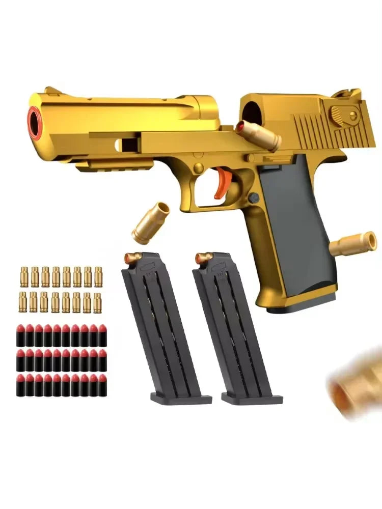 Desert Eagle Shell Ejection Soft Bullet Toy Gun Airsoft Pistol Foam Launcher CS Shooting Games  Weapons for Kids Boys Gift