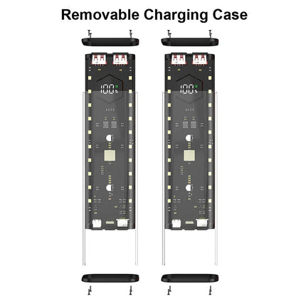 4*21700 Power Bank Cases Battery Storage Box Night Light Dual USB Charge DIY Shell for iPhone Xiaomi 21700 Battery Storage Box