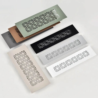 Aluminum Alloy Vents Cover Rectangle Louver Air Vent Decor 50/80mm Wide Breathable Mesh Hole Ornaments
