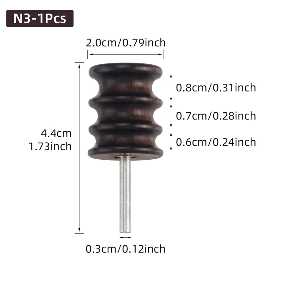 Leather Burnished Bits for Rotary Burnisher Tools PU Leather Burnishing Tool Tips for Clean Edges of DIY Leather Crafts Projects