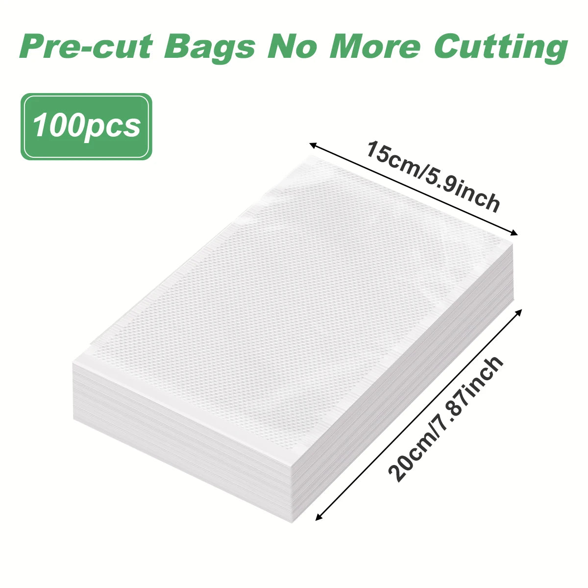 100pcs/lot BPA-Free Kitchen Vacuum Bags for Food Vacuum Sealer Packing Machine Food Storage Bag Kitchen Accessories