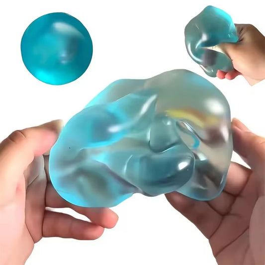 Maltose Slow-Rebound Squishy - Anti Stress Sensory Fidget Ball, Transparent Decompression Toy for Desk & Travel
