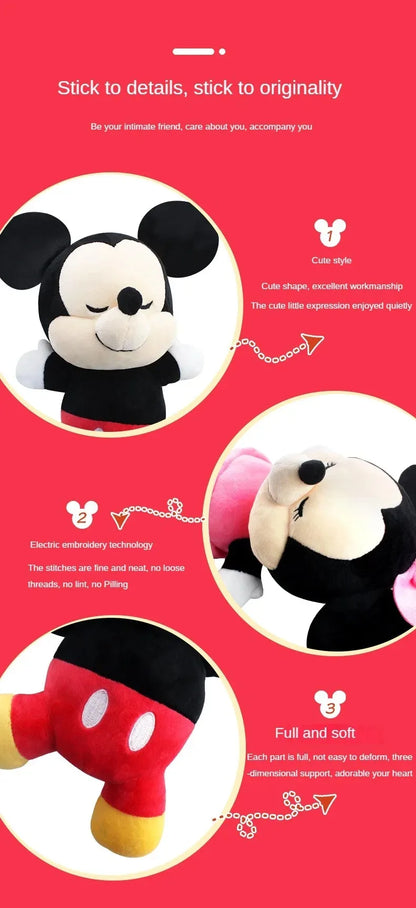 20cm Mickey Mouse Plush Toys Kawaii Anime Mickey Minnie Stuffed Plush Models Decoration Dolls for Boys Girls Birthday Gifts