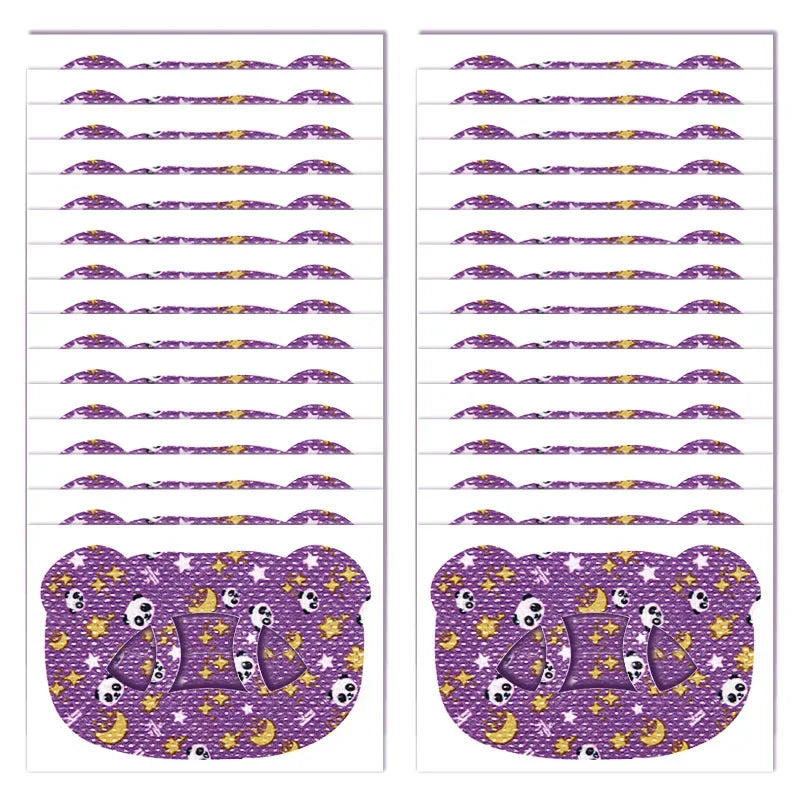 30Pcs Anti-Snoring Stickers Children Adult Night Sleep Lip Nose Breathing Improving Patch Mouth Correction Orthosis Tape