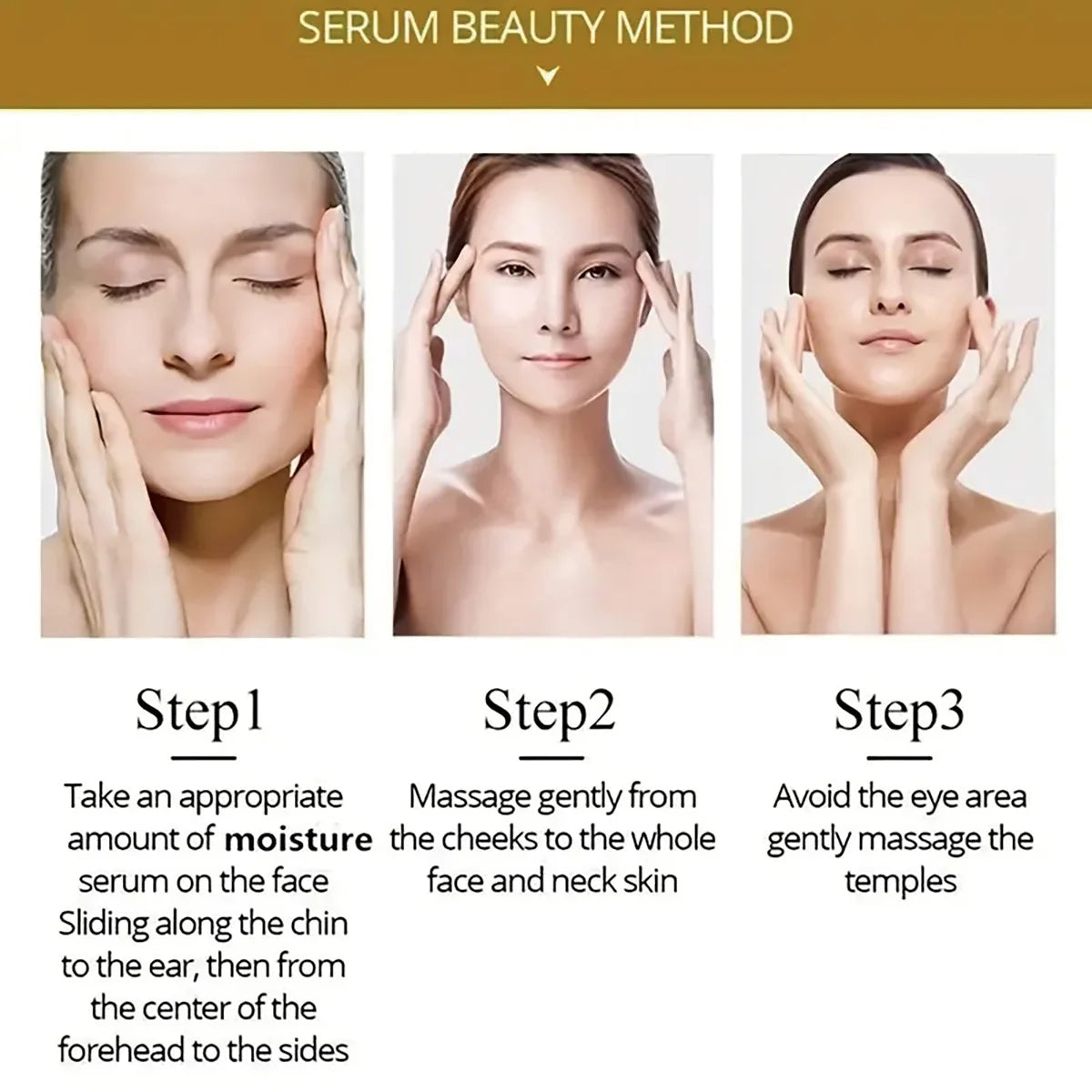 Facial texture essence reduces fine lines, improves firmness, moisturizing, anti-oxidation, brightening skin, caviar essence ski