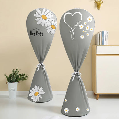 1pc All-inclusive Waterproof Fan Dust Cover Household Floor Fan Cover Washable Pedestal Fan Standing Fans Protective Cover