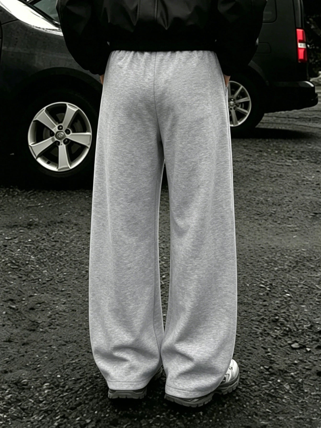 Men Wide Leg West Coast 76 Double Side Print Sweatpants 100% Polyester Gothic Baggy Y2K Drawstring Casual Jogger Pants