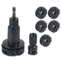 Wheel Hub Cleaning Kit Inner Rim Cleaner Tool Brake Hub Cleaning Kit Fits Power Drill 1/2" Impact Driven Wrenches Rust Removal