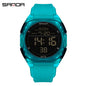 SANDA Digital Watch Multi-function Alarm Clock Luminous Waterproof Silicone Wristwatch Casual Students Electronic Watches