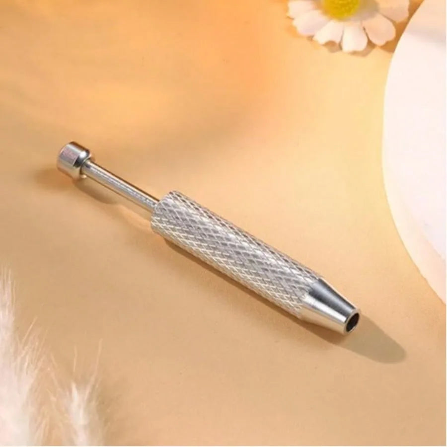 Stainless Steel Flat Back Earrings Applicator Tool Threadless Insertion Pin Thread Body Piercing Kit For Ear Nose Lip