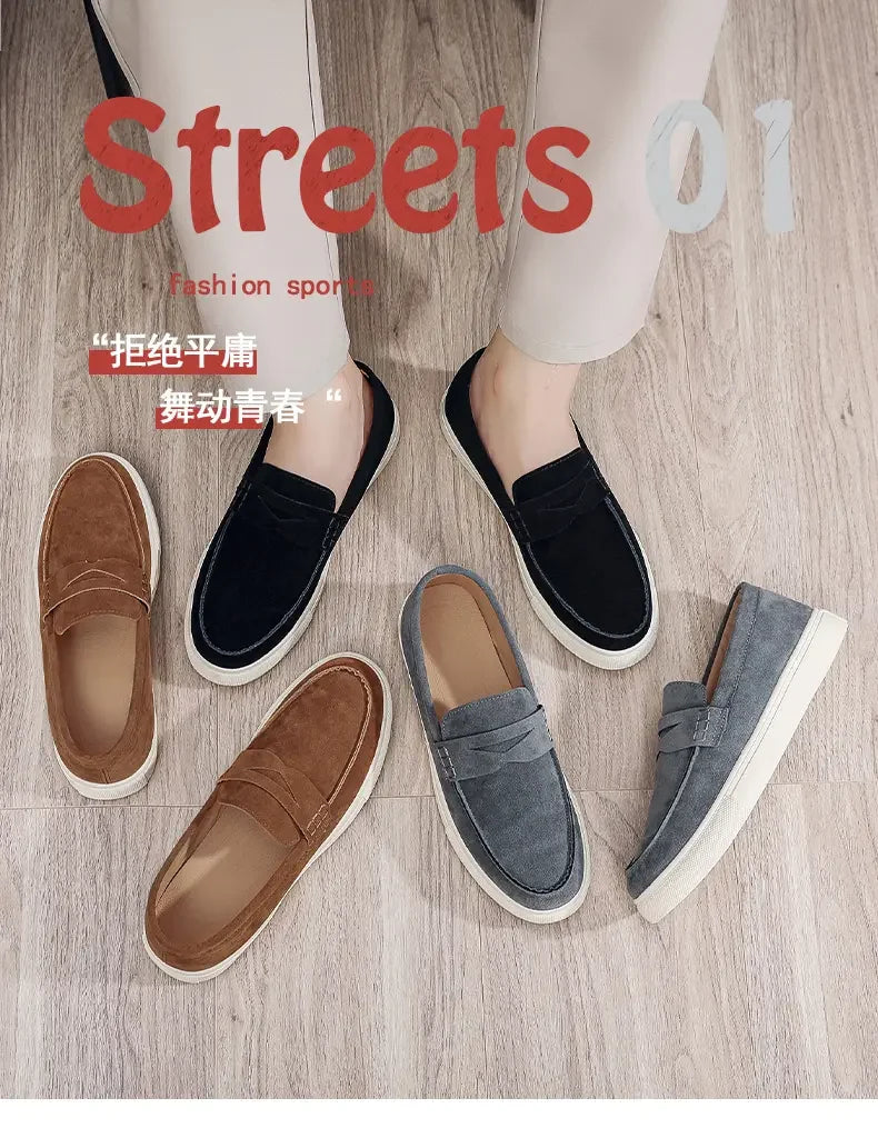 Daily Comfort Loafers Breathable Construction Dissipate Heat, Lightweight Build Lower Burden for Tired-Free Daily Movement