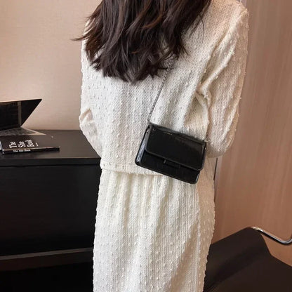 This Year's Popular Super Popular Small Bag 2024 Summer Popular Versatile Chain Messenger Bag Fashion Mini Square Sling Bag