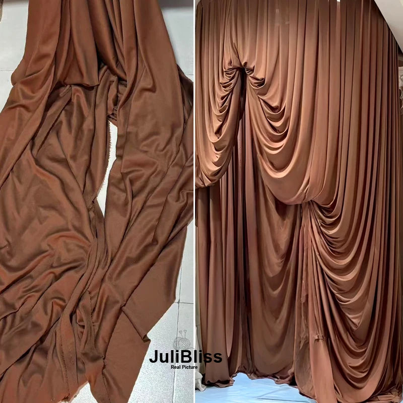 Stretch Knit Jersey Fabric Good Draping Cloth for Wedding Decor, Party Backdrops, Curtains,Photography Background Wide 170cm