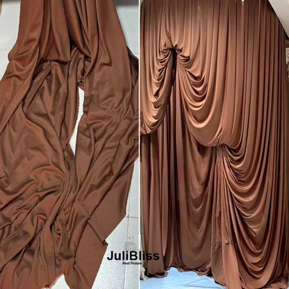 Stretch Knit Jersey Fabric Good Draping Cloth for Wedding Decor, Party Backdrops, Curtains,Photography Background Wide 170cm