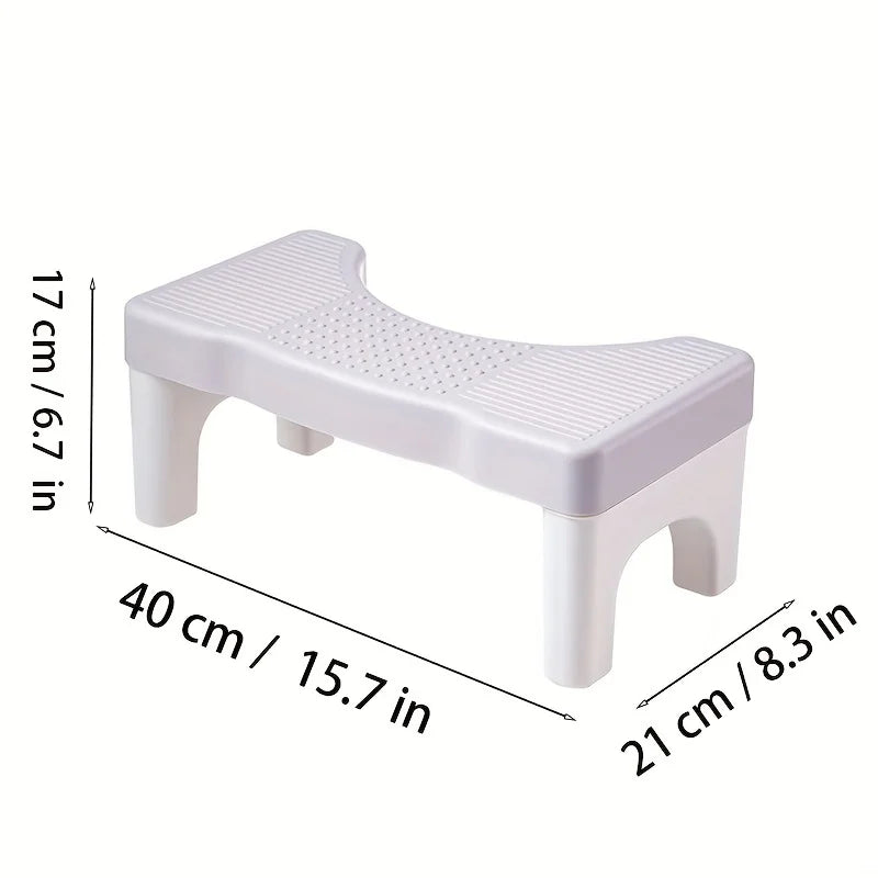 Bathroom Toilet Stool Thickened Squatting Potty Stool Footrest for Adults Kids Pregnant Women Home Toilet Aid Foot Step Stool