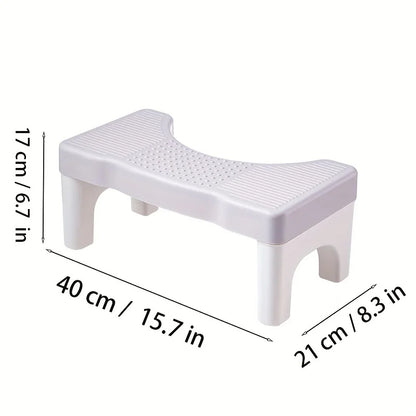 Bathroom Toilet Stool Thickened Squatting Potty Stool Footrest for Adults Kids Pregnant Women Home Toilet Aid Foot Step Stool