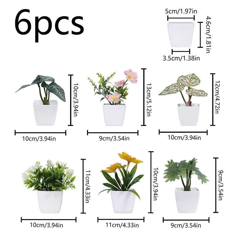 1SET Simulation Plant Potted Plant, Suitable For Commercial Office Counter, Living Room, Study, Courtyard, Home Decoration