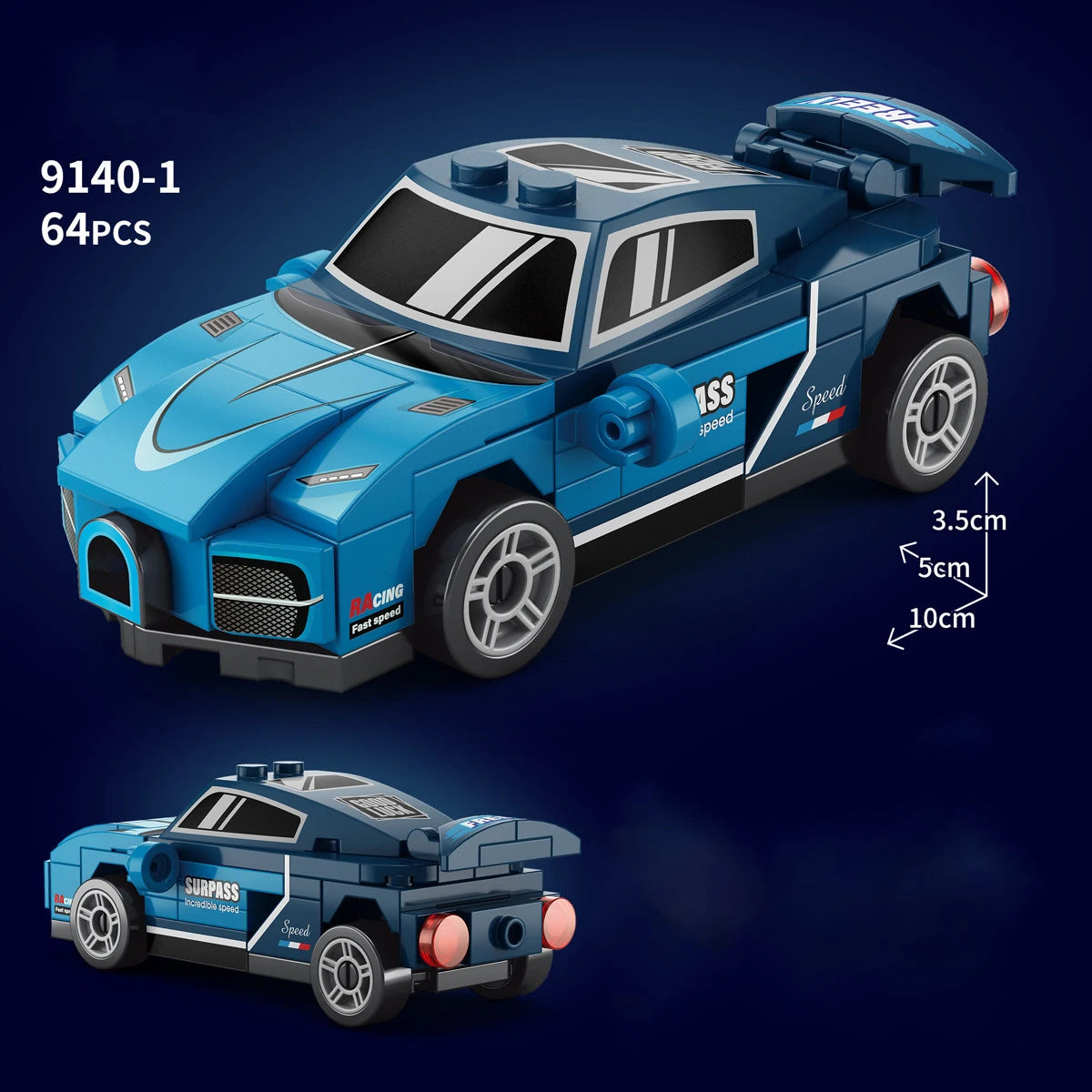 City Speed Racing MOC Car Sports Building Blocks Bricks Classic Rally sport Super Racer Vehicles Christmas gift Technical toys