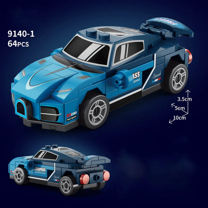 City Speed Racing MOC Car Sports Building Blocks Bricks Classic Rally sport Super Racer Vehicles Christmas gift Technical toys