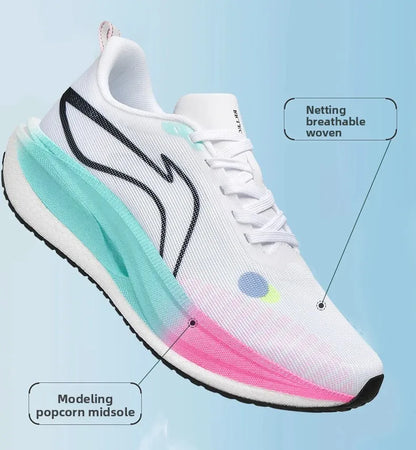 2026 New Men/women Carbon Plate Mesh Casual Sports Shoes, Breathable, Lightweight, Shock-Absorbing Running Sneakers