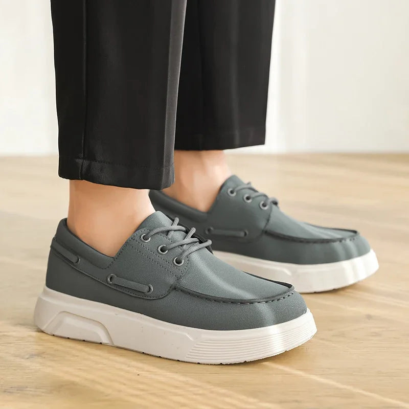 Summer Men's Loafers Comfortable Platform Casual Shoes For Men Moccasins Breathable Slip-on Designer Shoes Man Flat Office Shoes