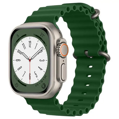 Ocean Strap for apple watch Band 44mm 40mm 45mm 41mm 49mm 46mm silicone correas bracelet iWatch series 7 5 6 3 se 8 Ultra 2 9 10