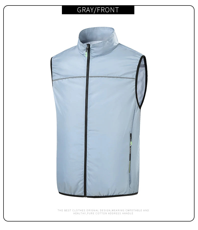 Summer Air-Conditioning Workwear with Fan Cooling, Outdoor Temperature-Reducing Breathable Vest with 4 Fans and Super Large Airf