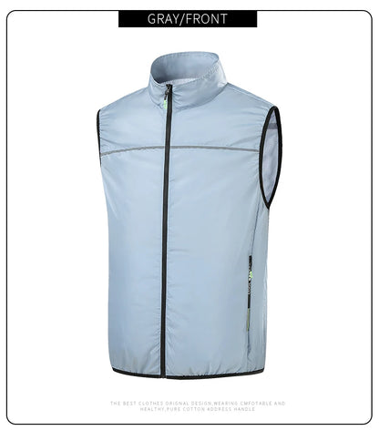 Summer Air-Conditioning Workwear with Fan Cooling, Outdoor Temperature-Reducing Breathable Vest with 4 Fans and Super Large Airf