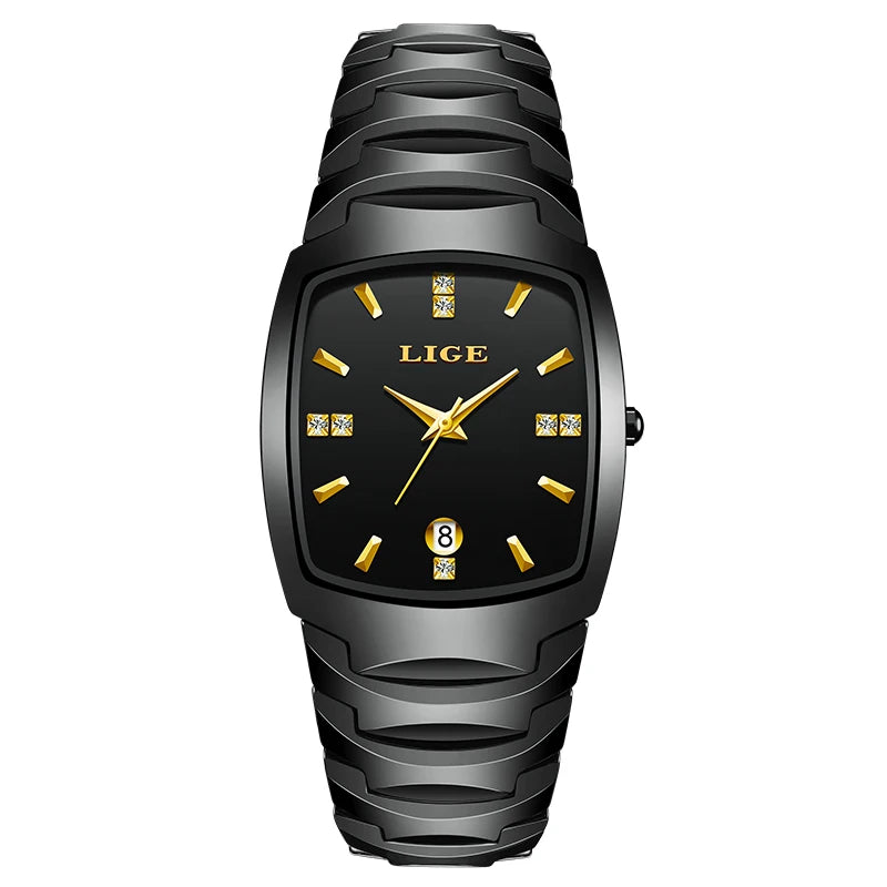 LIGE New Ladies Waterproof Watch Luxury Ceramic Braceletz Women Watches Creative Fashion Original Elegant Quartz Wristwatch Gift