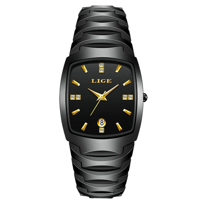 LIGE New Ladies Waterproof Watch Luxury Ceramic Braceletz Women Watches Creative Fashion Original Elegant Quartz Wristwatch Gift