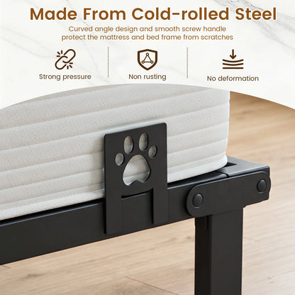 6 Pcs Mattress Slide Stopper Bed Frame Brackets Metal Anti Slip Fastener Adjustable Furniture Sliding Prevention