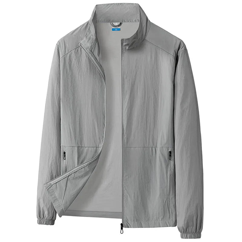 Oversize 7XL 8XL Summer UV Sun Protection Light Jacket Men Outwear Sport Cycling Hiking Fishing Coat Men Resistant Skin Clothing