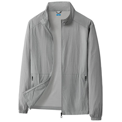 Oversize 7XL 8XL Summer UV Sun Protection Light Jacket Men Outwear Sport Cycling Hiking Fishing Coat Men Resistant Skin Clothing