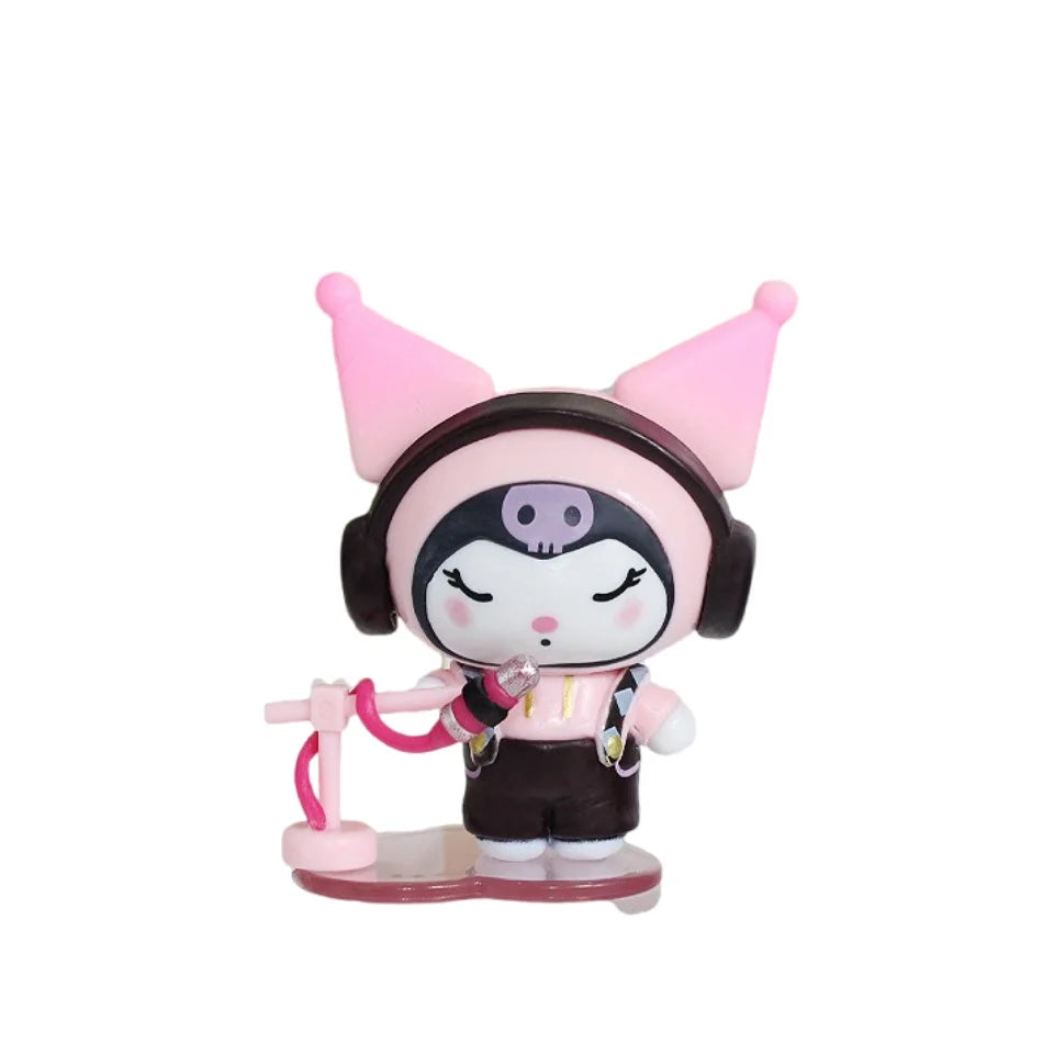 Sanrio Kuromi Sparkling Idol Series Cartoon Blind Box Toy Creative Personalized Desktop Ornaments Statue Model Surprise Gift Box