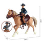 Oenux Farm Horse Race Model Action Figures DIY Equestrianism Horseman Animals Figurine Cute Education Collection Kids Toy Gift