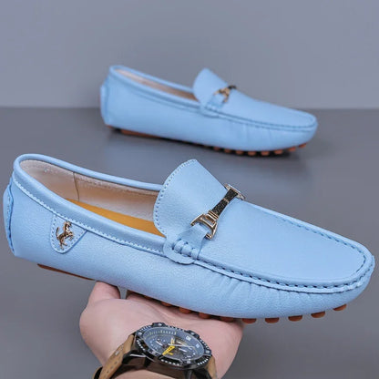 MAEDEF Men Loafers Shoes Formal Dress Shoes Business Casual Shoes for Men Wedding Party Office Shoes Soft PU Leather Loafers Men