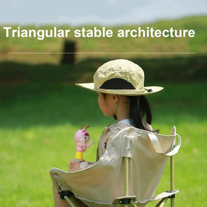Children Camping Folding Chair Outdoor Fishing Chair Foldable Portable Camping Chair Heavy Duty for Famliy Travelling