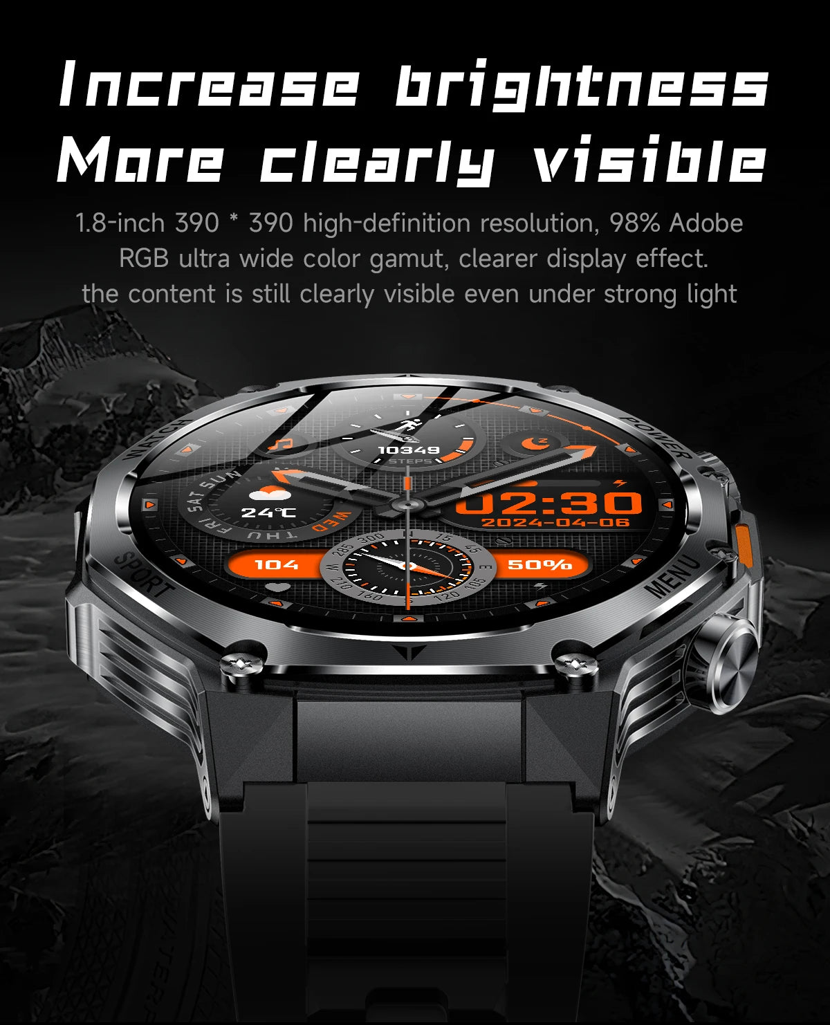 LIGE Nowy Smartwatch Męski 800 mAh Ultra Długa Żywotność Baterii Wodoodporny Zegarek Sportowy Outdoor Połączenia Bluetooth Wojskowy Smartwatch 2025