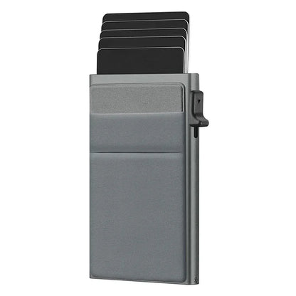 Rfid Etui Na Karty Kredytowe Mężczyźni Cienkie Smukłe Minimalistyczne Portfele Luksusowe Metalowe Etui Na Karty Bankowe Dla Mężczyzn Carteras