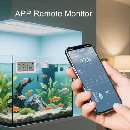 Tuya WiFi Zigbee Temperature Humidity Sensor With External Probe for Smart Home APP Remote Control Work with Yandex Alexa