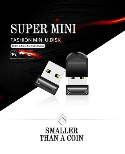 Super Mini USB 3.0 Flash Drive 64GB Free Chain Memory Stick Creative Gift Pen Drive 32GB Black Red White High Speed Pendrive 16G